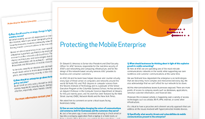 Protecting the mobile enterprise